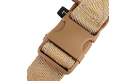 Ham reflectorizant maro cu perne moi și design fără tragere, vizibilitate îmbunătățită, bretele ajustabile, cataramă sigură.