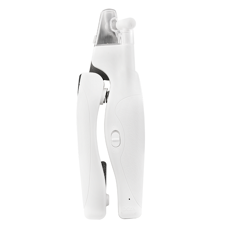 Clește Pentru Unghii cu LED Pentru Câini și Pisici Călcător de unghii LED alb pentru câini cu lumină integrată pentru precizie, cu mâner ergonomic și protecție de siguranță.