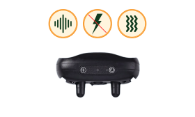 Colier anti-lătrat fără șoc pentru câini, cu design cu lăbuțe, reîncărcabil USB, design rezistent la apă, până la 14 zile.