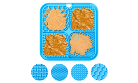 Covoraș de Hrănire Lentă Pentru Câini, Netoxic, cu Spatulă