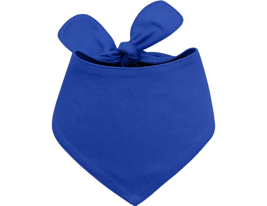 Bandană Pentru Câini din Bumbac, Personalizată cu Nume Brodat Bandană de bumbac albastră personalizată pentru câini cu nod, ușor de spălat, personalizabilă cu nume brodat.