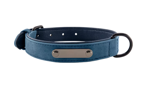 Zgardă de Lux Din Catifea Pentru Câini, Cu Gravură