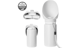 Sticlă pliabilă pentru apă pentru câini 550ml – Bol pentru călătorii pentru animale din silicon alimentar